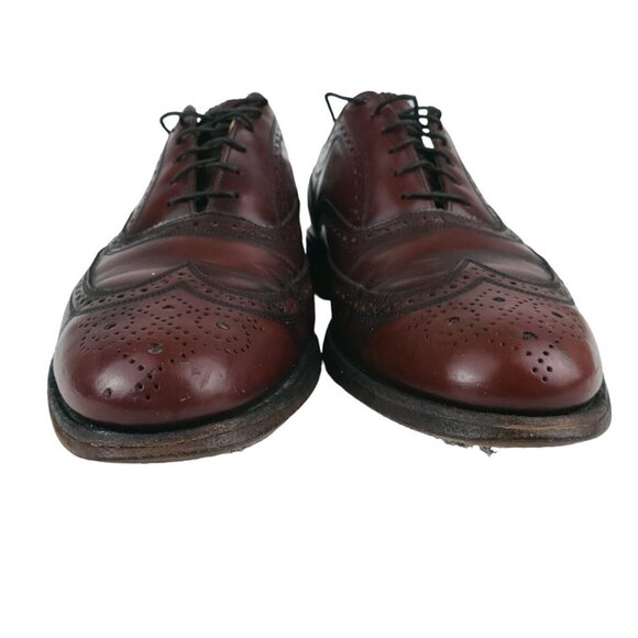 Florsheim Royal Imperial Burgundy Red Wingtip Brogue Dress Shoes Est. Size 8.5 D